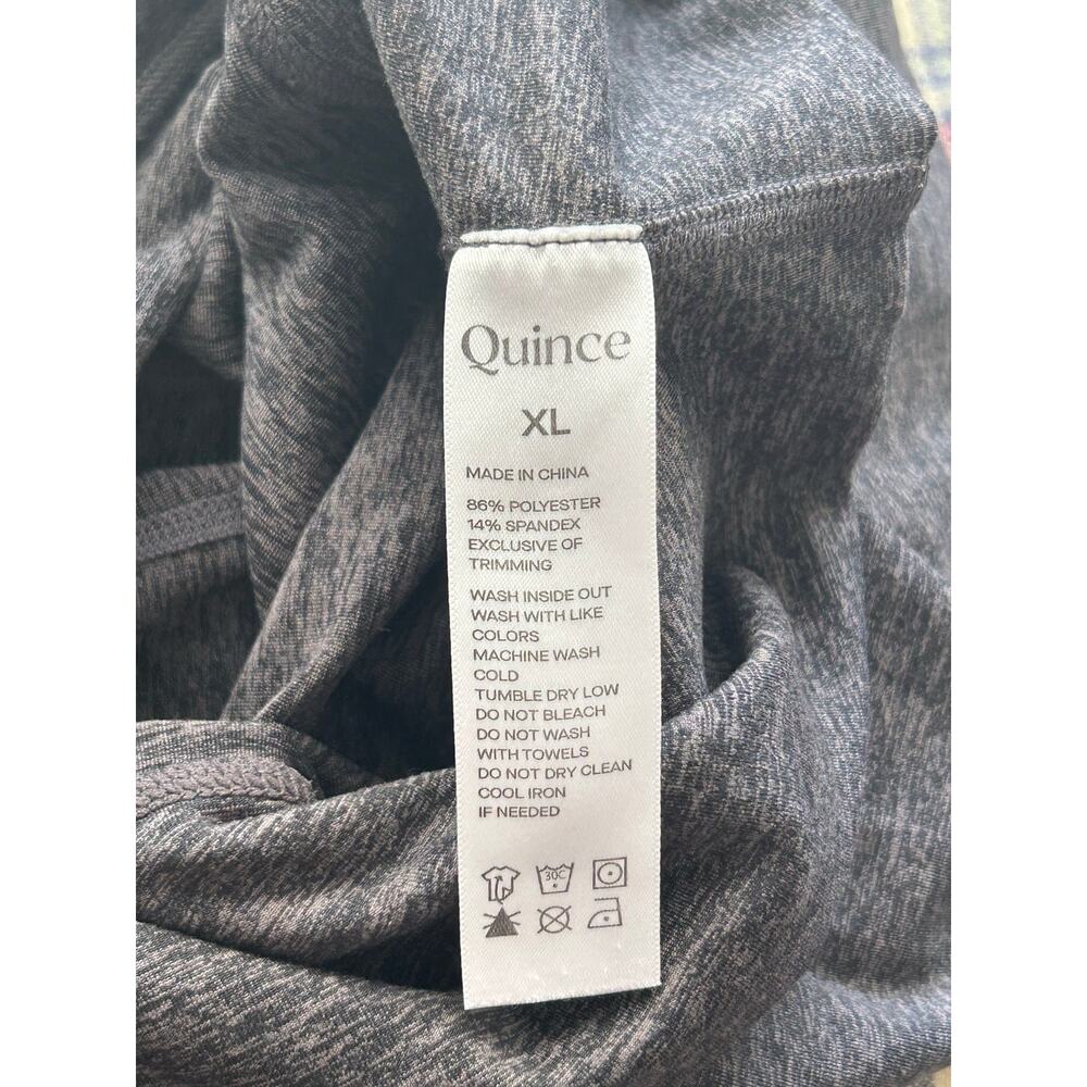 Quince dark grey stretchy yoga pants running loungewear XL - Picture 4 of 5